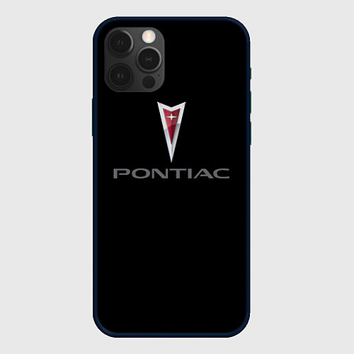 Чехол iPhone 12 Pro Max Pontiac auto / 3D-Черный – фото 1