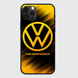 Чехол iPhone 12 Pro Max Volkswagen - gold gradient