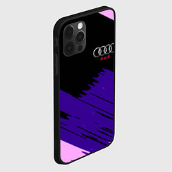 Чехол для iPhone 12 Pro Max Audi stripes, цвет: 3D-черный — фото 2