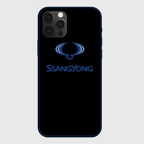 Чехол iPhone 12 Pro Max Ssang Yong auto / 3D-Черный – фото 1