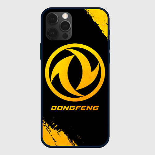 Чехол iPhone 12 Pro Max Dongfeng - gold gradient / 3D-Черный – фото 1