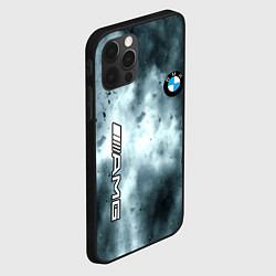 Чехол для iPhone 12 Pro Max Bmw смок текстура, цвет: 3D-черный — фото 2