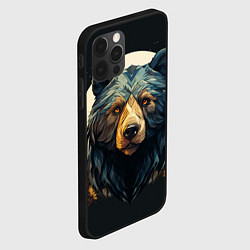 Чехол для iPhone 12 Pro Max Арт осенний медведь, цвет: 3D-черный — фото 2