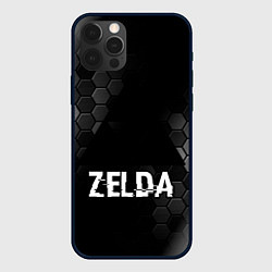 Чехол iPhone 12 Pro Max Zelda glitch на темном фоне