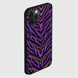 Чехол для iPhone 12 Pro Max Mirror abstraction - neural network, цвет: 3D-черный — фото 2
