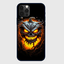 Чехол iPhone 12 Pro Max Halloween - зловещая тыква