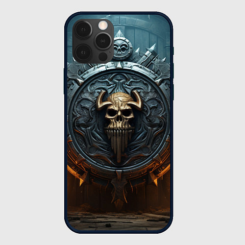 Чехол iPhone 12 Pro Max Викингский герб / 3D-Черный – фото 1