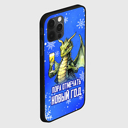 Чехол для iPhone 12 Pro Max Пора отмечать Новый год - Дракон, цвет: 3D-черный — фото 2