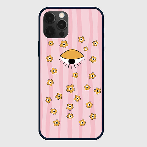 Чехол iPhone 12 Pro Max Всевидящее / 3D-Черный – фото 1