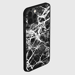 Чехол для iPhone 12 Pro Max Абстракция - паутина, цвет: 3D-черный — фото 2