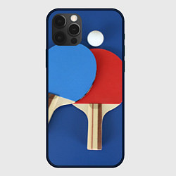 Чехол для iPhone 12 Pro Max Теннисные ракетки, цвет: 3D-черный