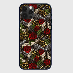 Чехол для iPhone 12 Pro Max Гангстер, цвет: 3D-черный