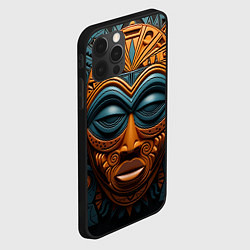 Чехол для iPhone 12 Pro Max Африканские маски, цвет: 3D-черный — фото 2