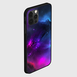 Чехол для iPhone 12 Pro Max Бескрайний космос фиолетовый, цвет: 3D-черный — фото 2