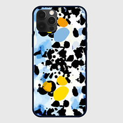 Чехол для iPhone 12 Pro Max Красочный абстрактный паттерн - поп-арт, цвет: 3D-черный