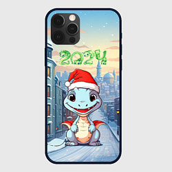 Чехол iPhone 12 Pro Max Праздничный дракон 2024