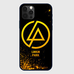 Чехол iPhone 12 Pro Max Linkin Park - gold gradient