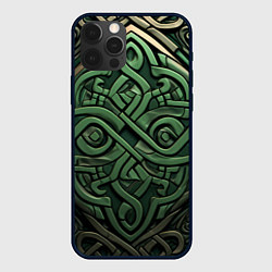 Чехол iPhone 12 Pro Max Симметричный узор в ирландском стиле