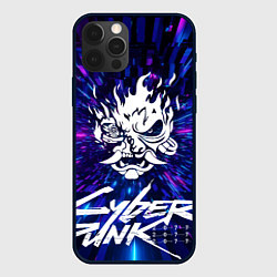 Чехол iPhone 12 Pro Max Cyberpunk 2077: samurai blue