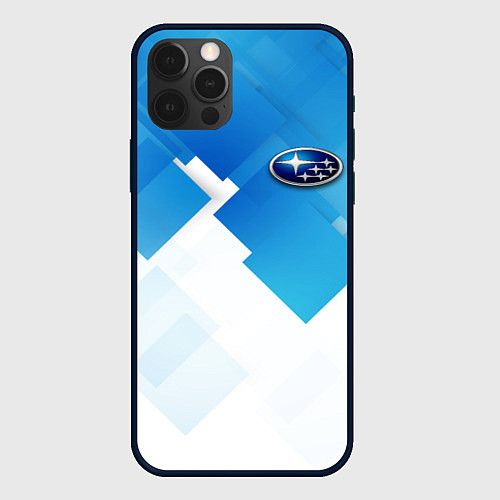 Чехол iPhone 12 Pro Max Subaru art / 3D-Черный – фото 1