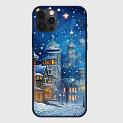 Чехол для iPhone 12 Pro Max Новогоднее настроение город, цвет: 3D-черный