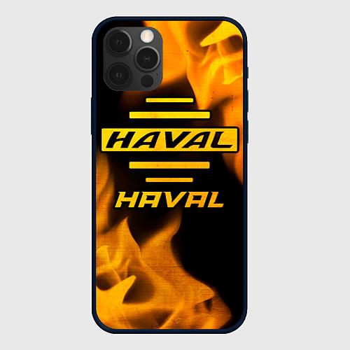 Чехол iPhone 12 Pro Max Haval - gold gradient / 3D-Черный – фото 1