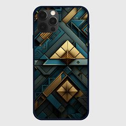 Чехол для iPhone 12 Pro Max Геометрический узор в египетском стиле, цвет: 3D-черный