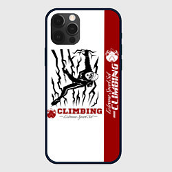 Чехол iPhone 12 Pro Max Альпинист скалолаз