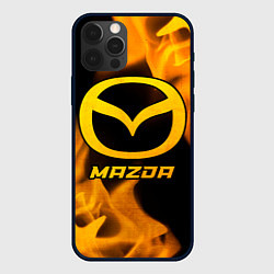 Чехол iPhone 12 Pro Max Mazda - gold gradient