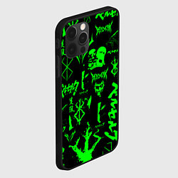 Чехол для iPhone 12 Pro Max Berserk neon green, цвет: 3D-черный — фото 2