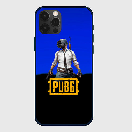 Чехол iPhone 12 Pro Max Pubg modern game 2023 / 3D-Черный – фото 1