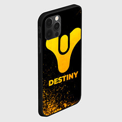 Чехол для iPhone 12 Pro Max Destiny - gold gradient, цвет: 3D-черный — фото 2