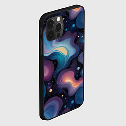 Чехол для iPhone 12 Pro Max Космические волны и звездная пыль, цвет: 3D-черный — фото 2