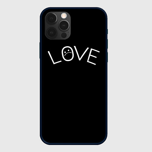 Чехол iPhone 12 Pro Max Lil peep love / 3D-Черный – фото 1