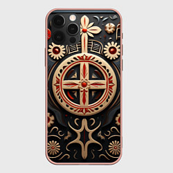 Чехол iPhone 12 Pro Max Орнамент в славянской стилистике