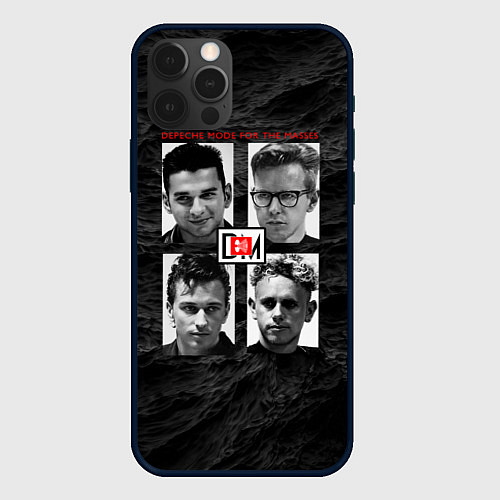 Чехол iPhone 12 Pro Max Depeche Mode - Rose Bowl show / 3D-Черный – фото 1