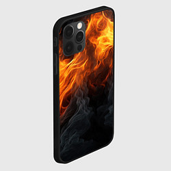 Чехол для iPhone 12 Pro Max Огонь и дым, цвет: 3D-черный — фото 2