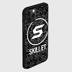 Чехол для iPhone 12 Pro Max Skillet glitch на темном фоне, цвет: 3D-черный — фото 2