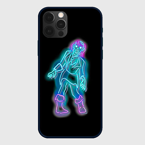 Чехол iPhone 12 Pro Max Neon undead / 3D-Черный – фото 1