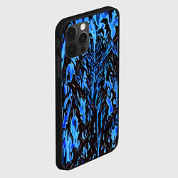Чехол для iPhone 12 Pro Max Демонический доспех синий, цвет: 3D-черный — фото 2