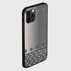Чехол для iPhone 12 Pro Max Стальные листы, цвет: 3D-черный — фото 2