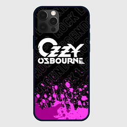 Чехол iPhone 12 Pro Max Ozzy Osbourne rock legends посередине