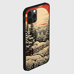Чехол для iPhone 12 Pro Max Блеск снежинок новогодний стиль, цвет: 3D-черный — фото 2