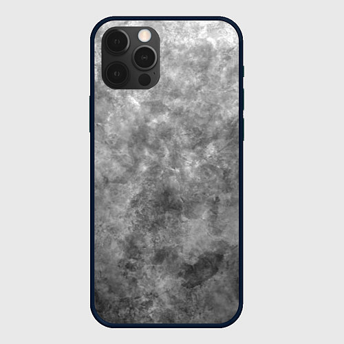 Чехол iPhone 12 Pro Max Абстракция - grey sky / 3D-Черный – фото 1