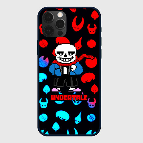 Чехол iPhone 12 Pro Max Undertale роглайк / 3D-Черный – фото 1