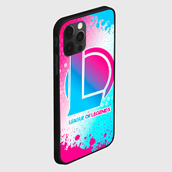 Чехол для iPhone 12 Pro Max League of Legends neon gradient style, цвет: 3D-черный — фото 2