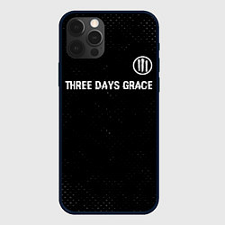 Чехол iPhone 12 Pro Max Three Days Grace glitch на темном фоне посередине