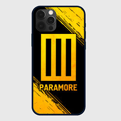 Чехол iPhone 12 Pro Max Paramore - gold gradient