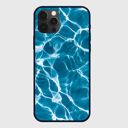 Чехол iPhone 12 Pro Max Кристально чистая вода / 3D-Черный – фото 1