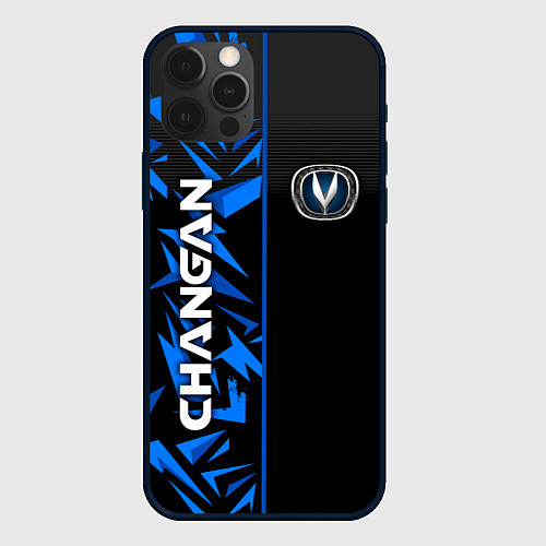 Чехол iPhone 12 Pro Max Changan - blue uniform / 3D-Черный – фото 1